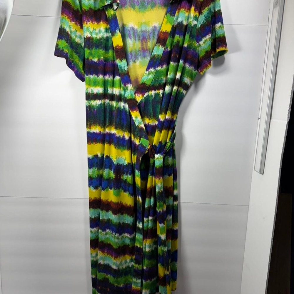 Calvin Klein Multicolored wrap dress Size 12